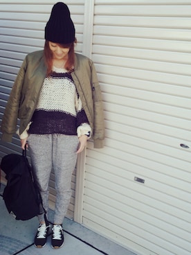 「CHAPTER WORLD select （チャプターワールドセレクト）のアイテム（バッグ）」を使った、riosa◡̈⃝︎⋆︎*さん（レディース・158cm）の冬コーディネート