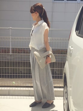 riosa◡̈⃝︎⋆︎*さん（レディース・158cm）の夏コーディネート