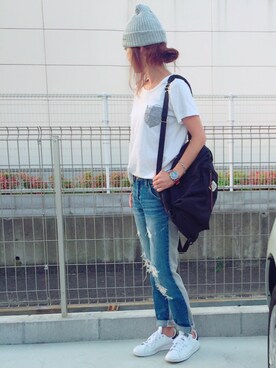 riosa◡̈⃝︎⋆︎*さん（レディース・158cm）の夏コーディネート