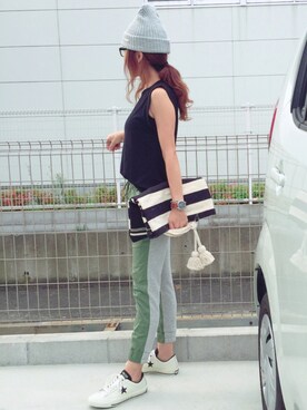 riosa◡̈⃝︎⋆︎*さん（レディース・158cm）の秋コーディネート