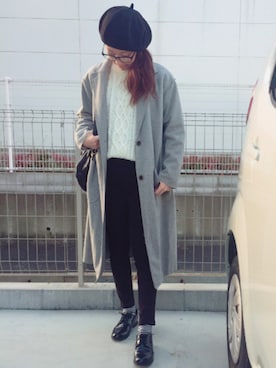 riosa◡̈⃝︎⋆︎*さん（レディース・158cm）の秋コーディネート