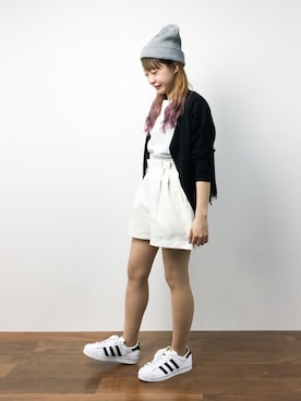 「JILL by JILL STUART（ジルバイジルスチュアート）のアイテム（カーディガン/ボレロ）」を使った、いぴさん（レディース・152cm）の夏コーディネート