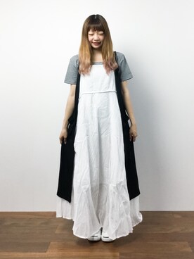 「UP START（アップスタート）のアイテム」を使った、いぴさん（レディース・152cm）の夏コーディネート