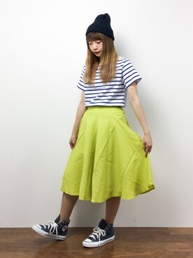 「HAKKA（ハッカ）のアイテム」を使った、いぴさん（レディース・152cm）の夏コーディネート