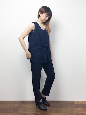 「セパレート」｜「アイテム（オールインワン・サロペット）」を使った、いぴさん（レディース・152cm）の夏コーディネート
