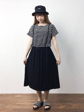 「Raisonne（レゾネ）のアイテム」を使った、いぴさん（レディース・152cm）の夏コーディネート