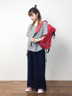 「5441 by sunduck（ゴーヨンヨンイチバイサンダック）のアイテム」を使った、いぴさん（レディース・152cm）の夏コーディネート