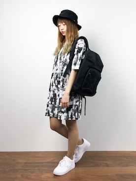 「ストリート系」｜「アイテム（ワンピース/ドレス）」を使った、いぴさん（レディース・152cm）の夏コーディネート