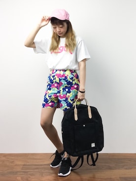 「SUNDUCK（サンダック）のアイテム」を使った、いぴさん（レディース・152cm）の夏コーディネート