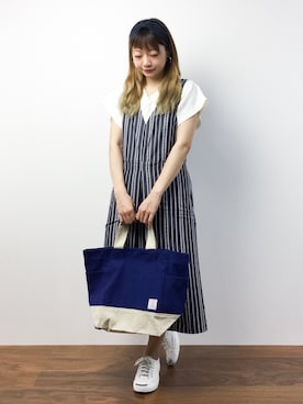 「MOUSSY（マウジー）のアイテム（つなぎ/オールインワン）」を使った、いぴさん（レディース・152cm）の夏コーディネート
