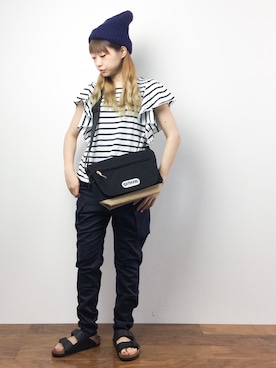 「min@RNA（ミンアットアールエヌエー）のアイテム」を使った、いぴさん（レディース・152cm）の夏コーディネート