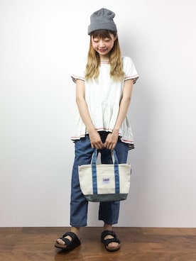 「5441 by sunduck（ゴーヨンヨンイチバイサンダック）のアイテム」を使った、いぴさん（レディース・152cm）の夏コーディネート