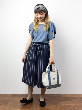 「5441 by sunduck（ゴーヨンヨンイチバイサンダック）のアイテム」を使った、いぴさん（レディース・152cm）の夏コーディネート