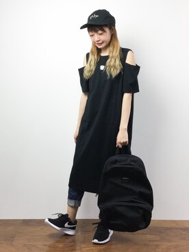 「chapter world（チャプターワールド）のアイテム（バックパック/リュック）」を使った、いぴさん（レディース・152cm）の夏コーディネート