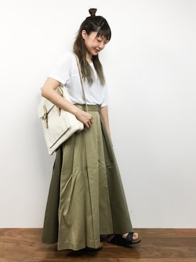 「SUNDUCK（サンダック）のアイテム」を使った、いぴさん（レディース・152cm）の夏コーディネート