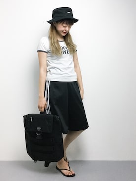 「chapter world（チャプターワールド）のアイテム（バッグ）」を使った、いぴさん（レディース・152cm）の夏コーディネート