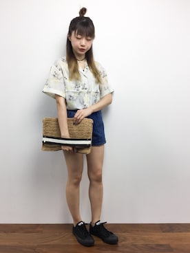 「UP START（アップスタート）のアイテム」を使った、いぴさん（レディース・152cm）の夏コーディネート