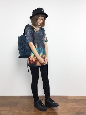 「kipling（キプリング）のアイテム」を使った、いぴさん（レディース・152cm）の夏コーディネート