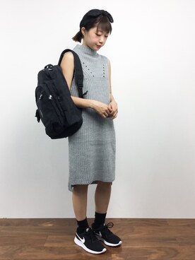 「kipling（キプリング）のアイテム」を使った、いぴさん（レディース・152cm）の秋コーディネート
