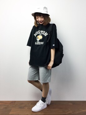 「fort point（フォーポイント）のアイテム（パンツ）」を使った、いぴさん（レディース・152cm）の秋コーディネート