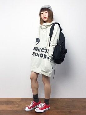 「mercibeaucoup,（メルシーボークー）のアイテム（ワンピース/ドレス）」を使った、いぴさん（レディース・152cm）の秋コーディネート