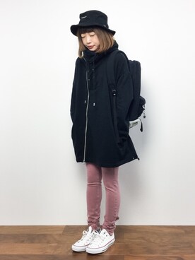 「CHUMS（チャムス）のアイテム（バッグ）」を使った、いぴさん（レディース・152cm）の秋コーディネート