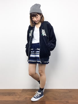 「AVAN LILY（アヴァンリリィ）のアイテム（ジャケット/アウター）」を使った、いぴさん（レディース・152cm）の秋コーディネート