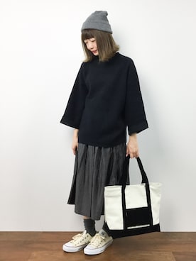 「Factor=（ファクターイコール）のアイテム（スカート）」を使った、いぴさん（レディース・152cm）の秋コーディネート