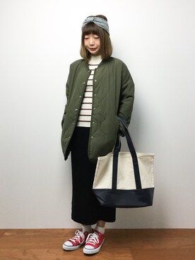 「cepo（セポ）のアイテム（ブルゾン）」を使った、いぴさん（レディース・152cm）の秋コーディネート