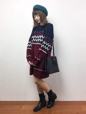 「Factor=（ファクターイコール）のアイテム（バッグ）」を使った、いぴさん（レディース・152cm）の秋コーディネート