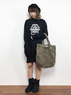 「夢展望（ユメテンボウ）のアイテム（ワンピース/ドレス）」を使った、いぴさん（レディース・152cm）の秋コーディネート