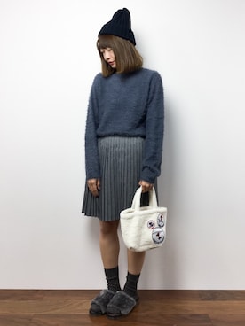 「SURF'S UP PEANUTS（サーフズアップピーナッツ）のアイテム」を使った、いぴさん（レディース・152cm）の秋コーディネート