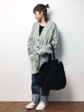 「unrelaxing（アンリラクシング）のアイテム」を使った、いぴさん（レディース・152cm）の秋コーディネート