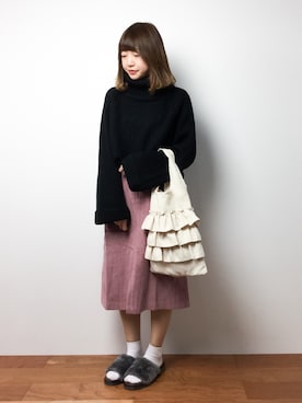 「chambre de charme（シャンブルドゥシャーム）のアイテム（バッグ）」を使った、いぴさん（レディース・152cm）の秋コーディネート