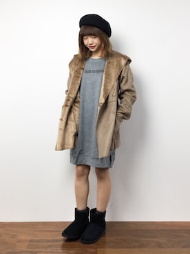 「Factor=（ファクターイコール）のアイテム（ジャケット/アウター）」を使った、いぴさん（レディース・152cm）の冬コーディネート