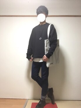 「WEGO（ウィゴー）のアイテム（スウェット）」を使った、たいがさん（メンズ・172cm）の秋コーディネート
