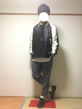 「WEGO（ウィゴー）のアイテム（スウェット）」を使った、たいがさん（メンズ・172cm）の冬コーディネート
