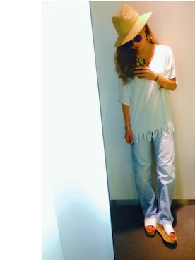 「厚底」｜yuikoさん（レディース・158cm）の夏コーディネート