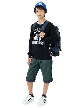 「BLUE CROSS （ブルークロス）のアイテム」を使った、kladskap　クレードスコープさん（キッズ・155cm）の冬コーディネート