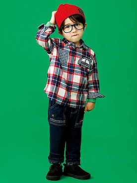 「kladskap（クレードスコープ）のアイテム」を使った、kladskap　クレードスコープさん（キッズ・91cm）の秋コーディネート