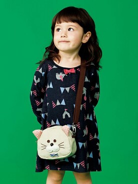 「kladskap（クレードスコープ）のアイテム（ワンピース/ドレス）」を使った、kladskap　クレードスコープさん（キッズ・93cm）の秋コーディネート