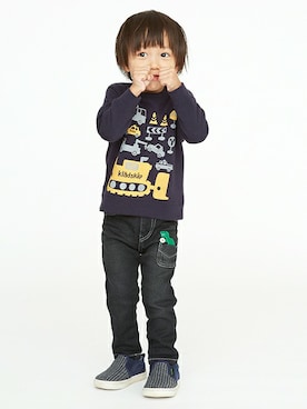 kladskap　クレードスコープさん（キッズ・94cm）の秋コーディネート