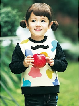 「ヒゲ」｜kladskap　クレードスコープさん（キッズ・93cm）の秋コーディネート