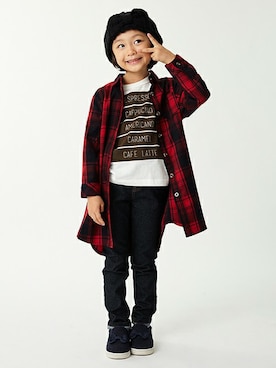 kladskap　クレードスコープさん（キッズ・113cm）の冬コーディネート