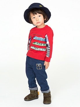 「kladskap（クレードスコープ）のアイテム」を使った、kladskap　クレードスコープさん（キッズ・94cm）の冬コーディネート