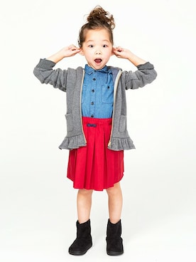 kladskap　クレードスコープさん（キッズ・105cm）の冬コーディネート