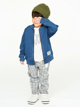 「b・ROOM（ビールーム）のアイテム（ジャケット/アウター）」を使った、kladskap　クレードスコープさん（キッズ・99cm）の冬コーディネート