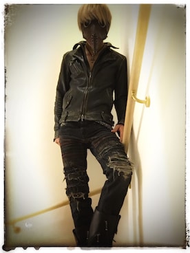 「PROPAGANDA(プロパガンダ)のアイテム」を使った、pierceさん(メンズ・176cm)の冬コーディネート