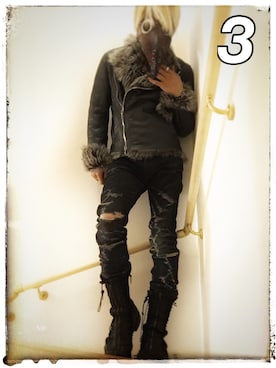 「SIVA（シヴァ）のアイテム」を使った、pierceさん（メンズ・176cm）の冬コーディネート