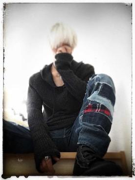 「LEATHERS & TREASURES（レザーズアンドトレジャーズ）のアイテム」を使った、pierceさん（メンズ・176cm）の冬コーディネート